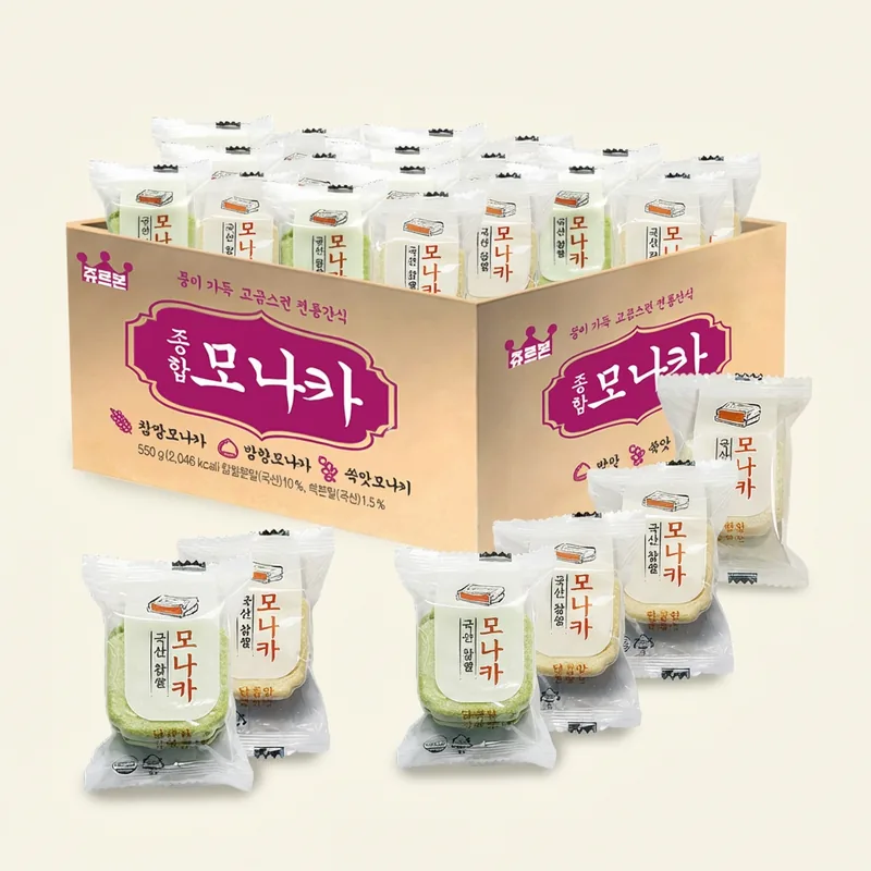 쥬르본 종합 모나카, 550g, 1박스