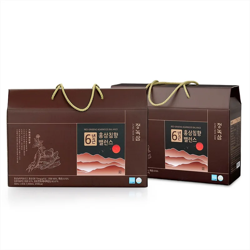 정녹삼 6년근 홍삼침향밸런스, 50ml, 60개