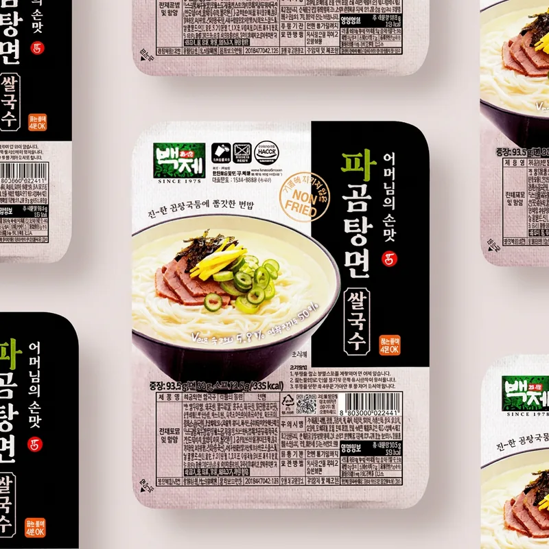 백제 쌀국수 파곰탕면, 93.5g, 10개입, 1개