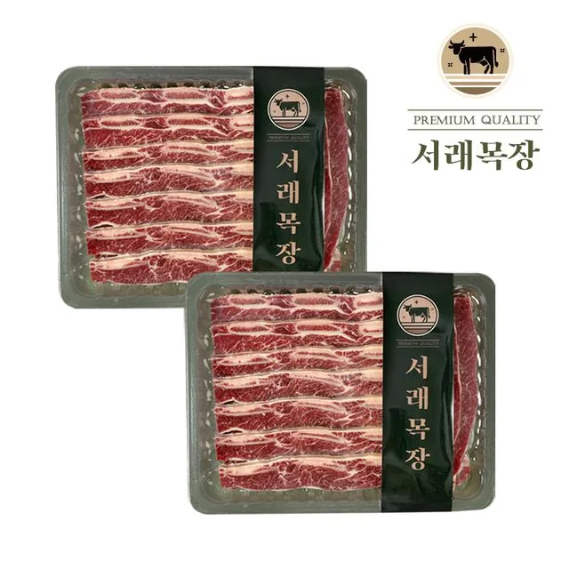 서래목장 LA갈비 원육세트, 1.5kg, 2팩