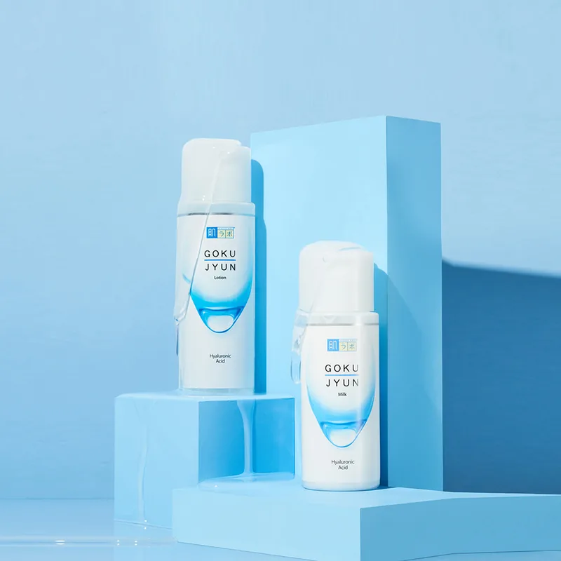 하다라보 고쿠쥰 2종 세트, 로션 170ml + 밀크 140ml, 1세트 + 페이스 롤러 증정