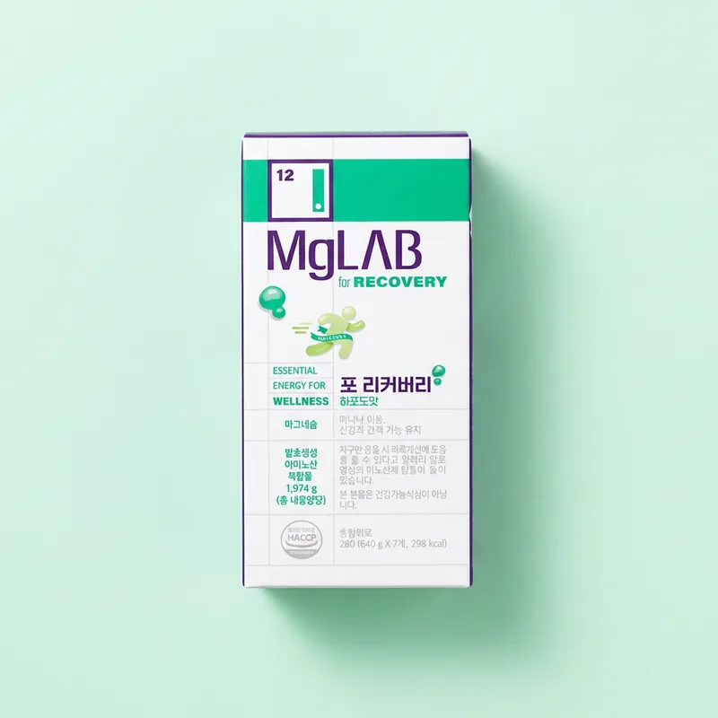 동화약품 마그랩 포 리커버리 BCAA 운동 에너지젤 마그네슘, 7포, 2개