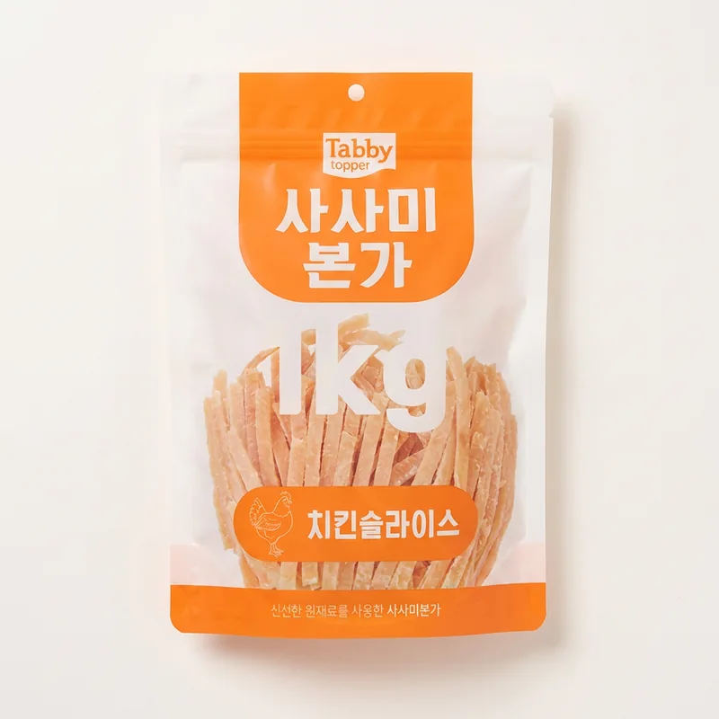 테비 고런치 사사미본가 치킨슬라이스, 강아지, 1kg, 1개