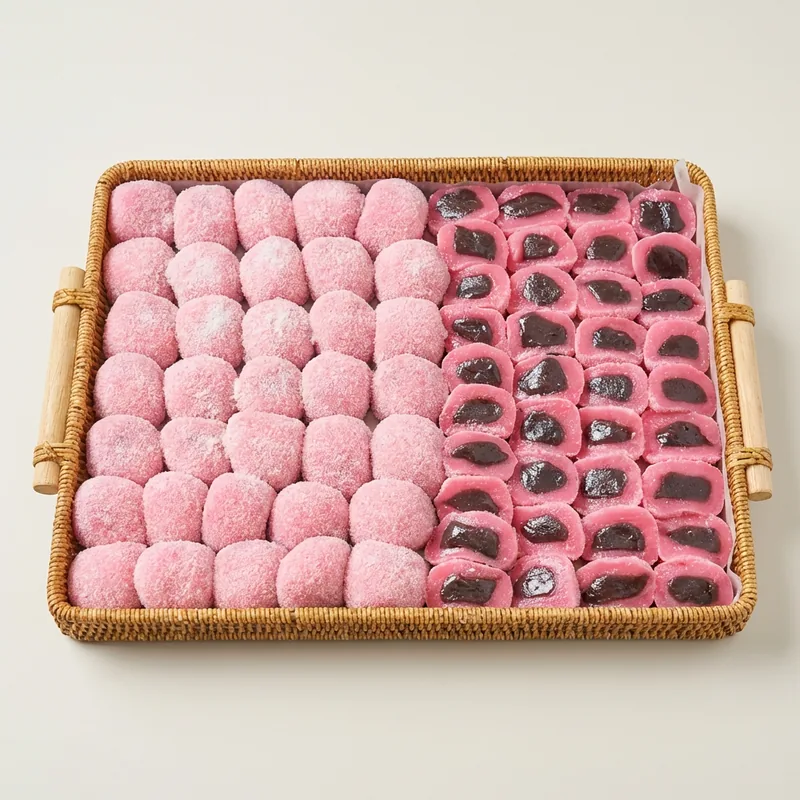 농가살리기 딸기색 찹쌀떡, 60g, 30개입, 1박스