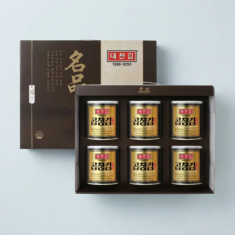 대천김 곱창김, 30g, 6캔