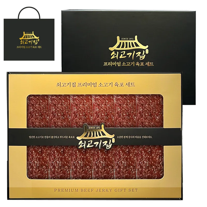 쇠고기집 육포 선물세트, 360g, 1개