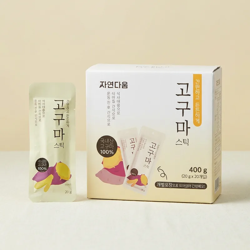 자연다움 고구마 스틱, 20g, 20개