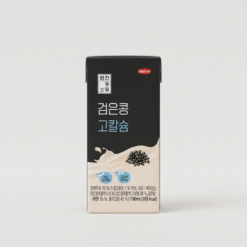 한미 완전두유, 검은콩 고칼슘, 190ml, 48개