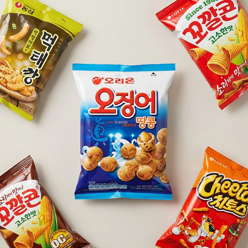 인기 봉지과자세트 10종, 1박스