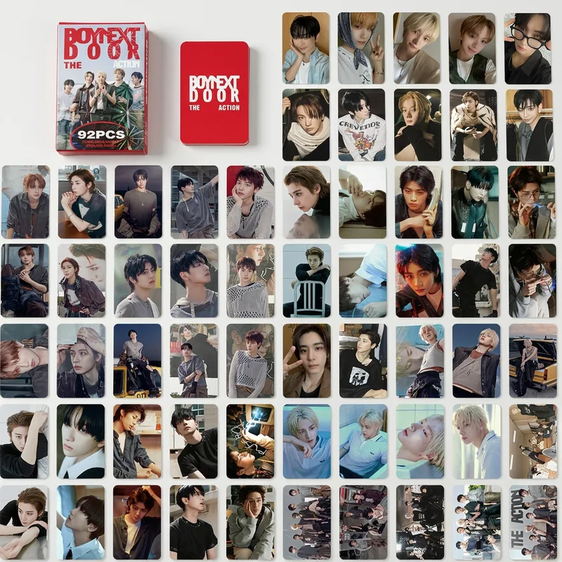 보넥도 포카 92PCS 세트 보이넥스트도어 굿즈포토카드, RED, 92개