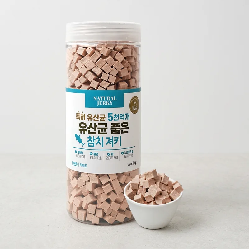 라피끄 강아지 유산균 품은 져키, 참치, 1kg, 1개