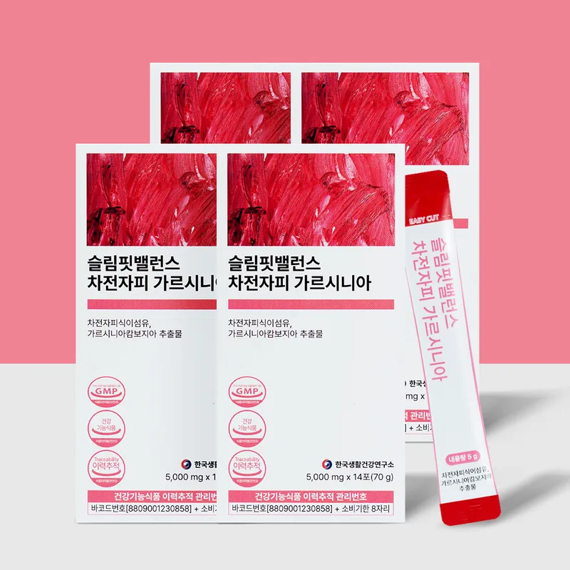 한국생활건강연구소 슬림핏밸런스 차전자피 가르시니아, 14개입, 4개
