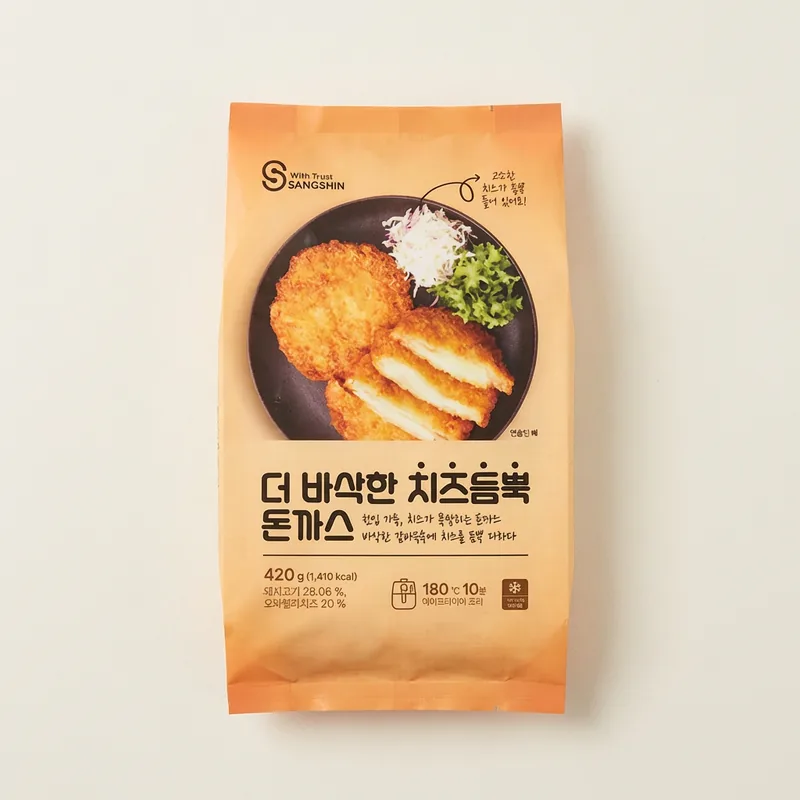 상신 더 바삭한 치즈듬뿍 돈까스, 420g, 2팩