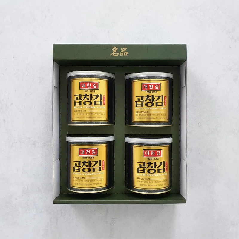 대천김 곱창캔김 선물세트, 30g, 4캔, 1개