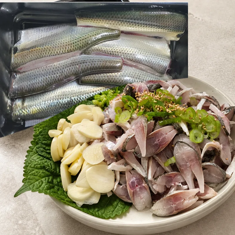 오가네수산 통영 자연산 전어, 세꼬시, 횟감용, 손질 후 300g, 1개