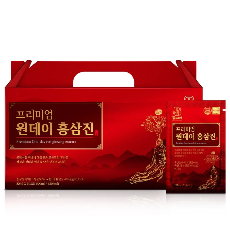 동의삼 프리미엄 원데이 홍삼진, 50ml, 30포