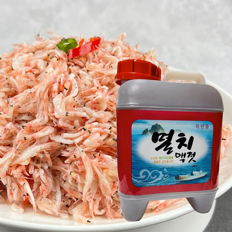 소소락 강경 새우젓 추젓 + 멸치액젓, 국내산, 3kg + 5kg, 1세트