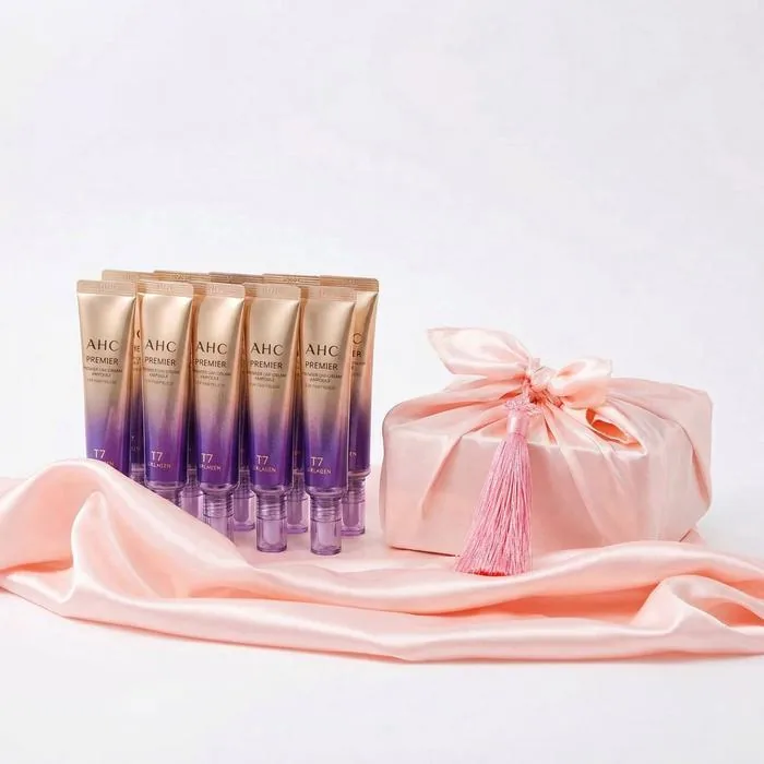 AHC 프리미어 앰플 아이크림 포 페이스 라인 타이트닝 시즌13, 핑크 선물 패키지, 40ml, 10개입, 1개