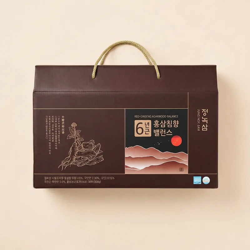 정녹삼 6년근 홍삼진액 홍삼침향 밸런스, 50ml, 30개