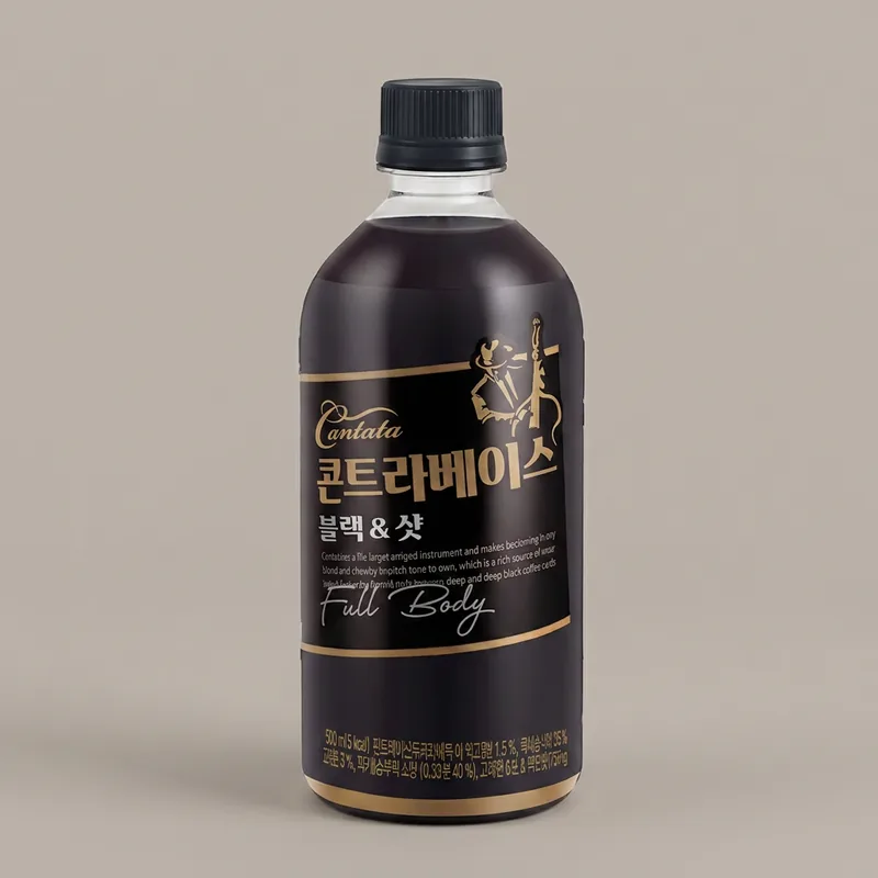 롯데칠성 칸타타 콘트라베이스 블랙 샷, 500ml, 24개, 1개
