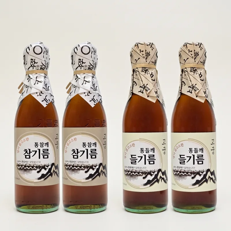 이장네 식품 고궁 참기름, 350ml, 1개 + 고궁 들기름, 350ml, 1개, 2세트