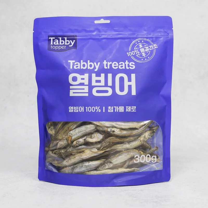 테비 동결건조 열빙어 강아지간식, 300g, 1개