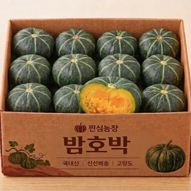 제주 꿀 미니밤호박 보우짱, 특품, 5kg, 1박스