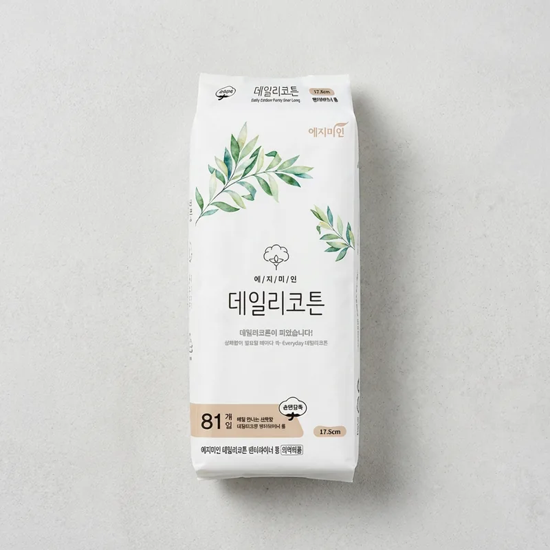 예지미인 데일리코튼 팬티라이너 롱, 17.5cm, 81개입, 3팩