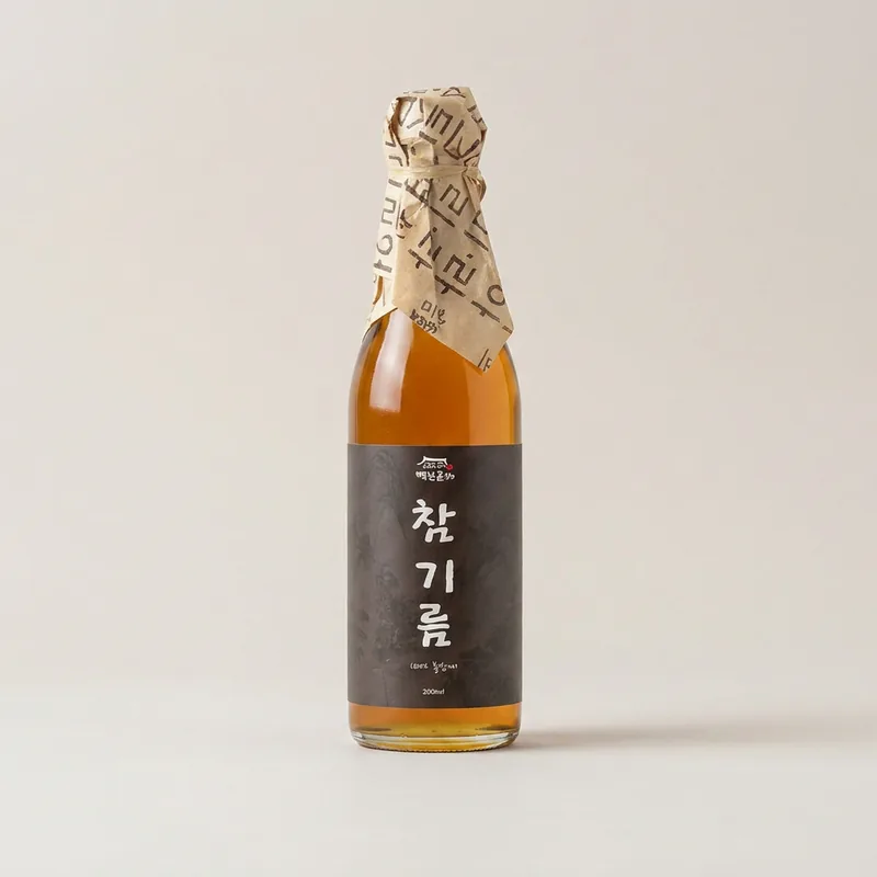 백년본가 참기름, 350ml, 4개