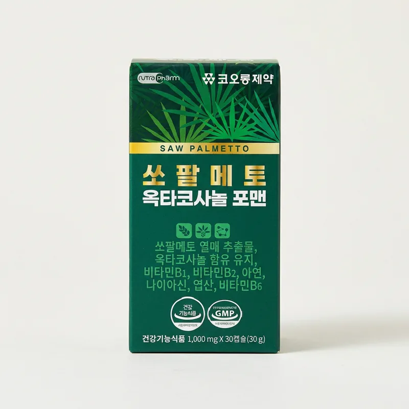 코오롱제약 쏘팔메토 옥타코사놀 포맨, 1000mg, 30캡슐, 3박스