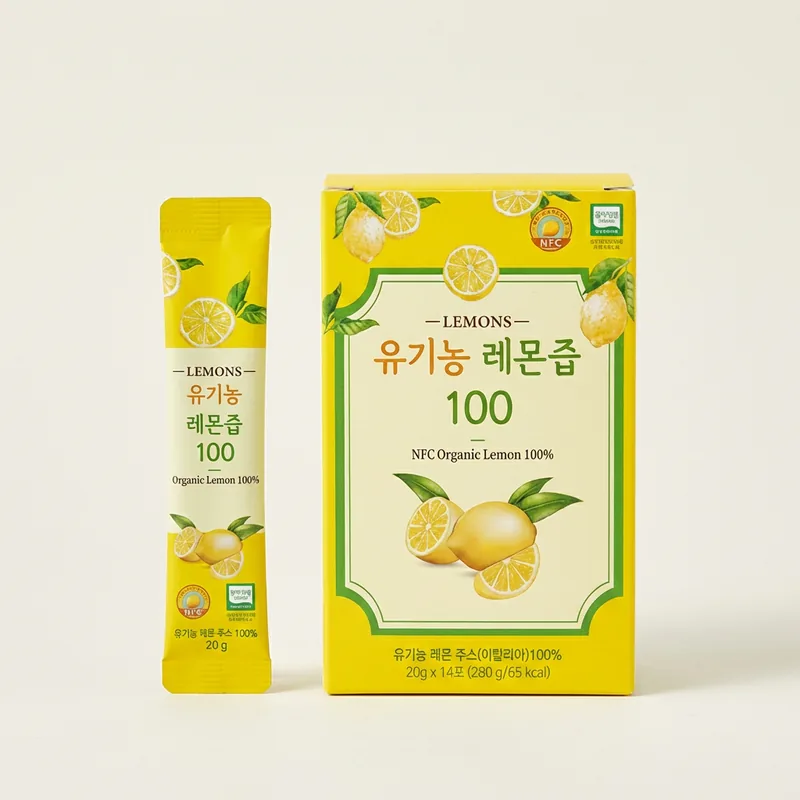 올바른 유기농 레몬즙 착즙 100, 20g, 14포, 6박스