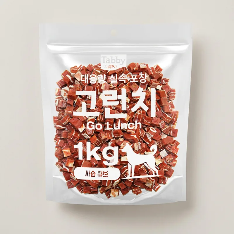 테비 고런치 강아지간식, 고런치 사슴큐브, 1kg, 1개