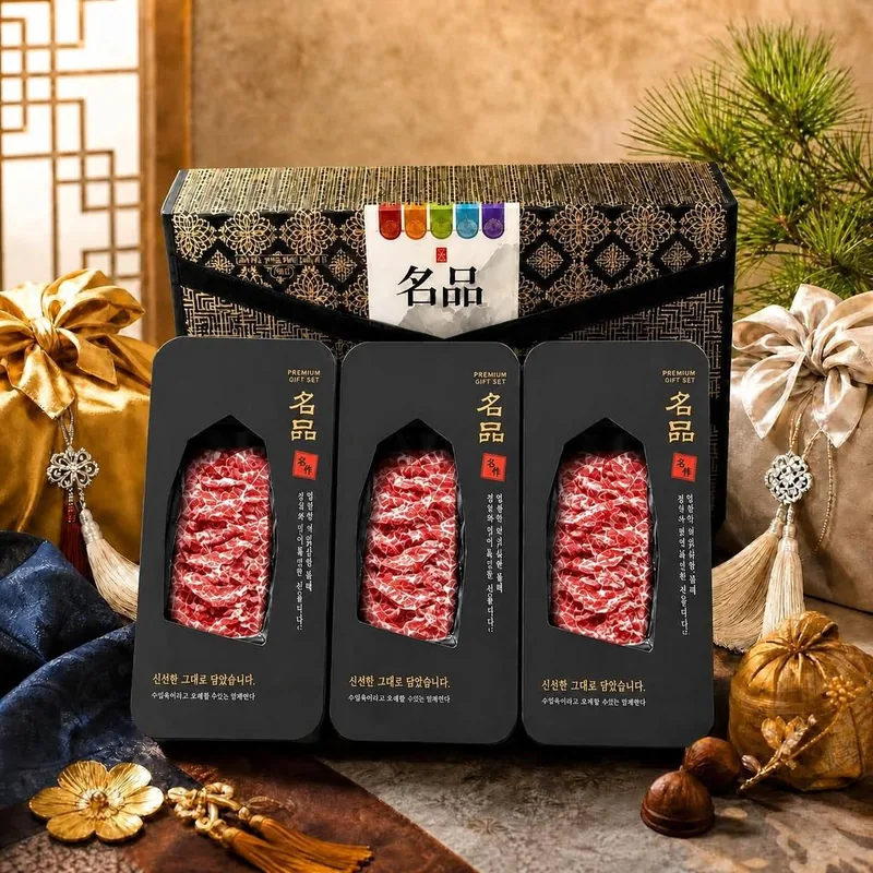 한우 1++ 불고기 선물세트, 200g, 3개입, 1세트
