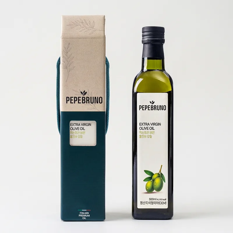 페페브루노 엑스트라버진 올리브오일 선물세트, 500ml, 1개