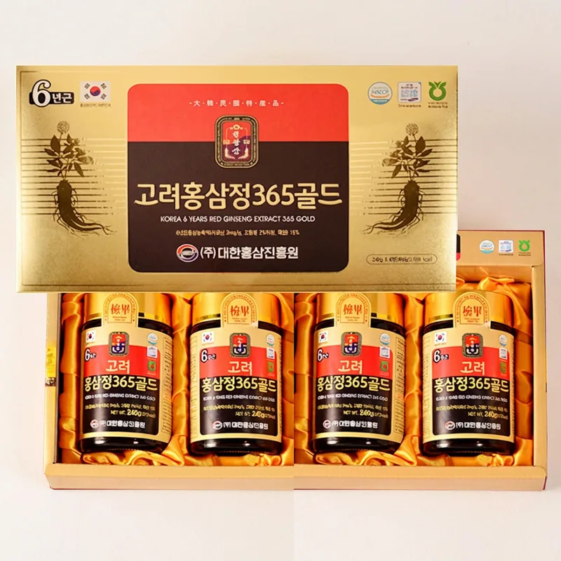 고려6년근 홍삼정365골드, 240g, 4병