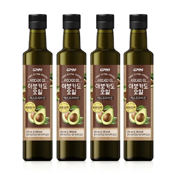 GNM 아보카도오일 엑스트라버진, 250ml, 4개