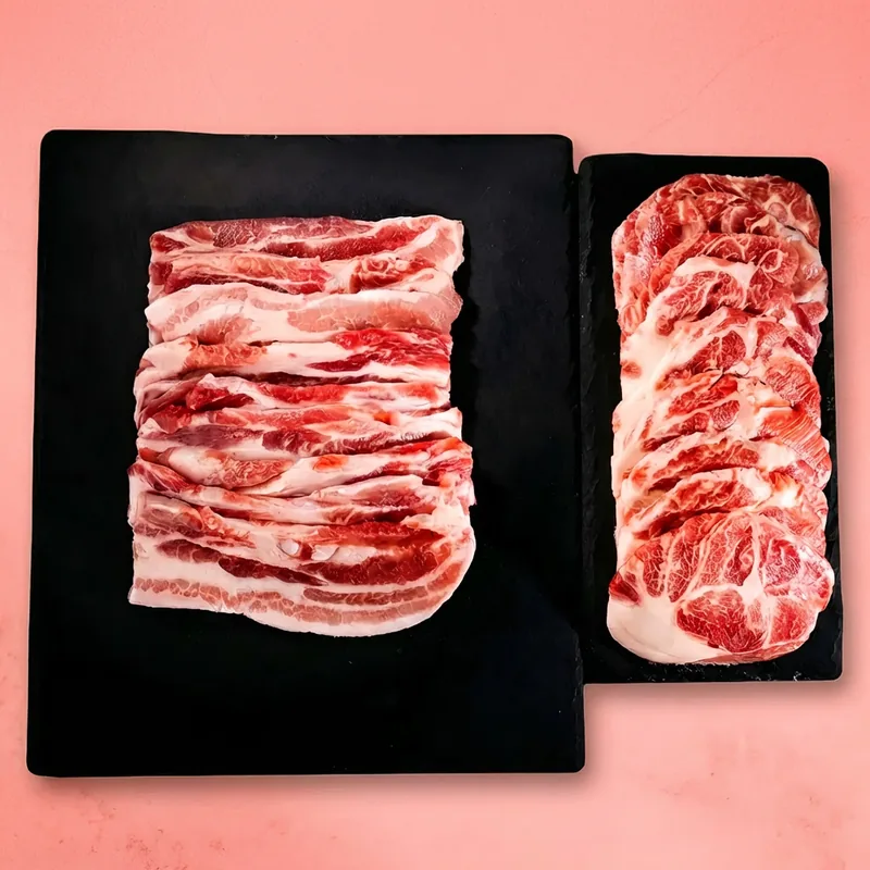 잘나가는 미트 한돈 삼겹살, 500g, 1개 + 목살, 500g, 1개