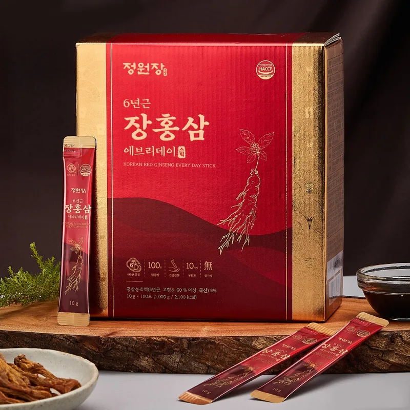 정원장 6년근 에브리데이 홍삼스틱, 100포, 3박스