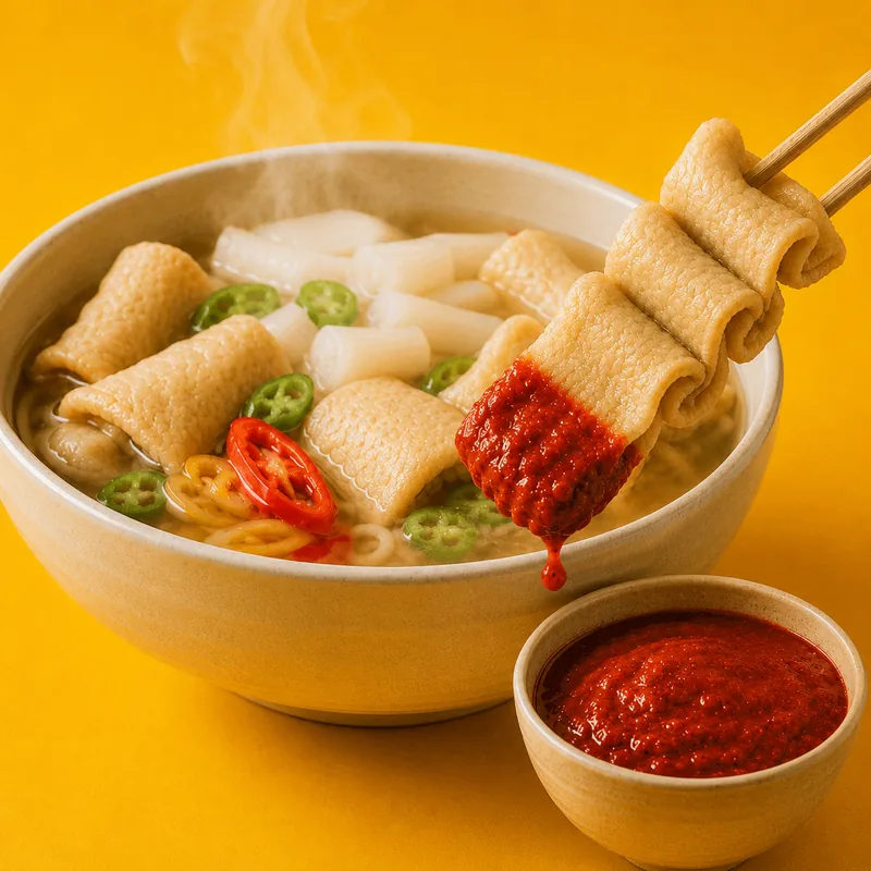 생선숙편 꼬치어묵+조미소스, 270g, 4팩 + 불맵장, 500g, 1개