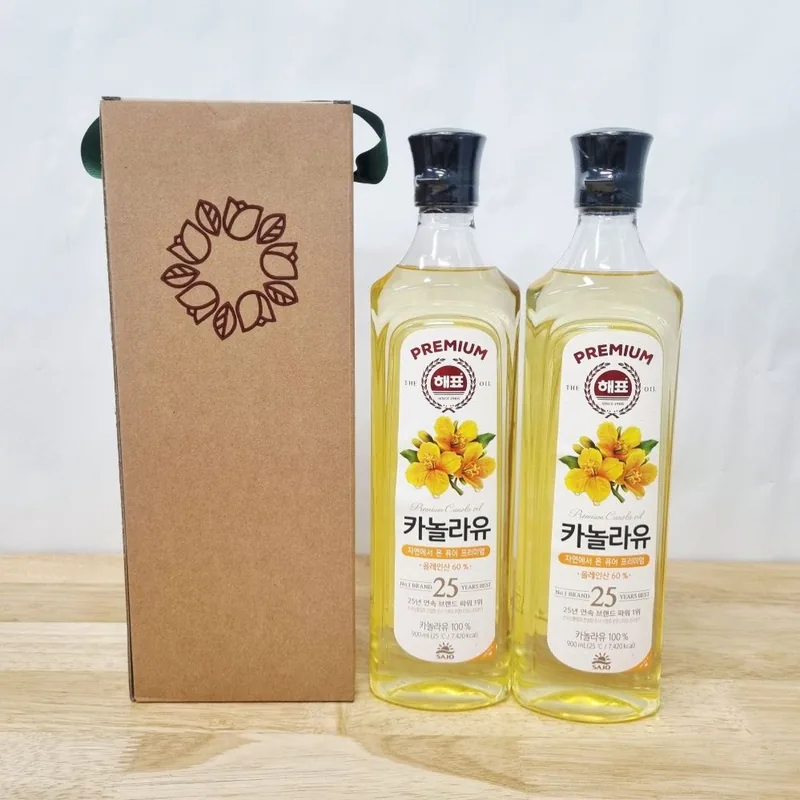 해표 카놀라유, 900ml, 2입, 1세트
