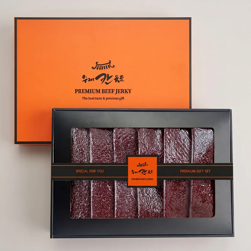 칸 촉촉통통 수제 쇠고기육포 선물세트, 60g, 6개입, 2세트