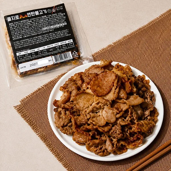 을지로 연탄불고기식 돼지불고기, 250g, 4개