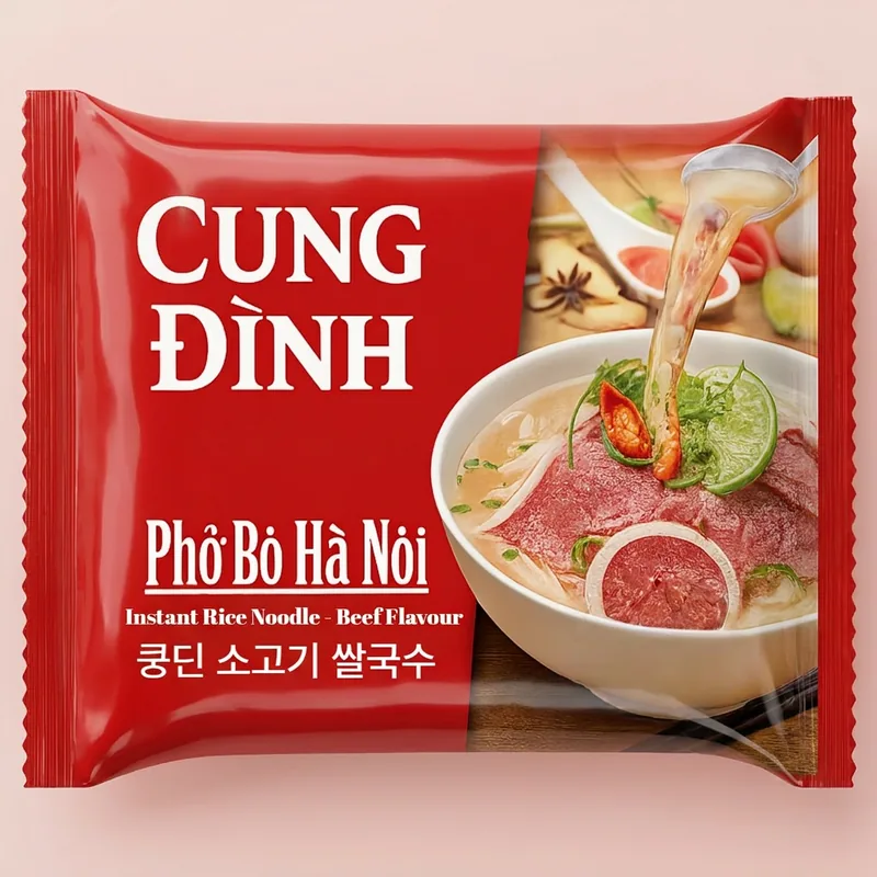 쿵딘 베트남 소고기쌀국수, 70g, 10개