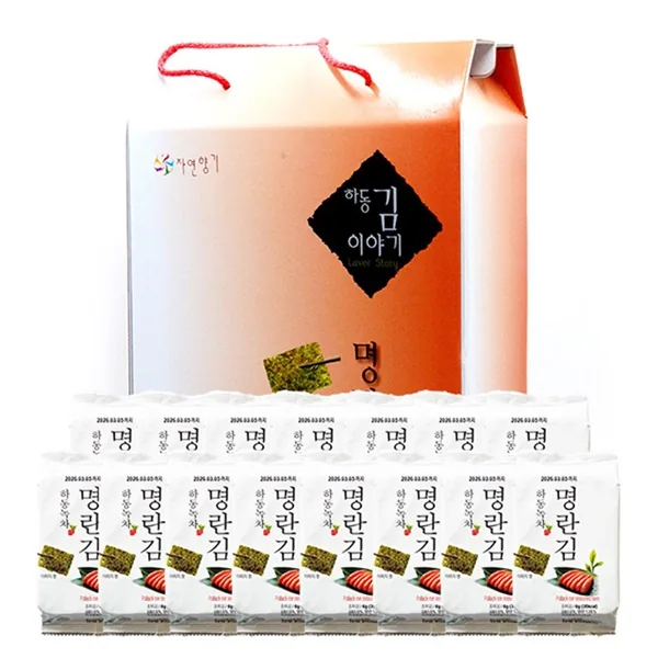 하동녹차 명란김 선물세트, 24봉, 1개