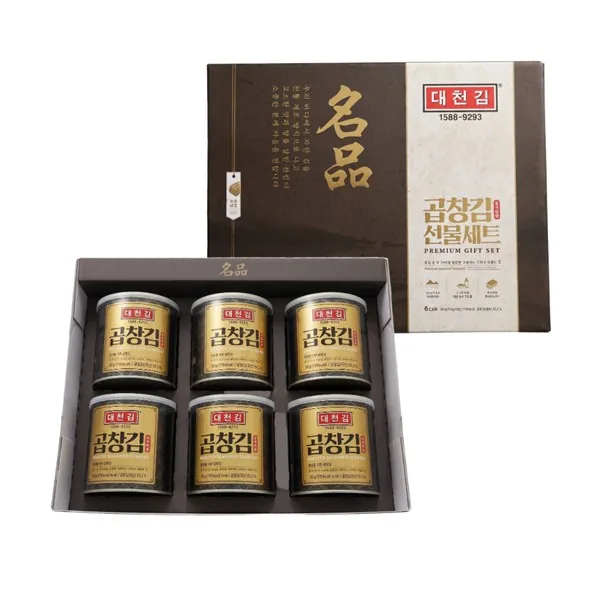 대천김 곱창김 캔김 선물세트, 30g, 6개, 1세트