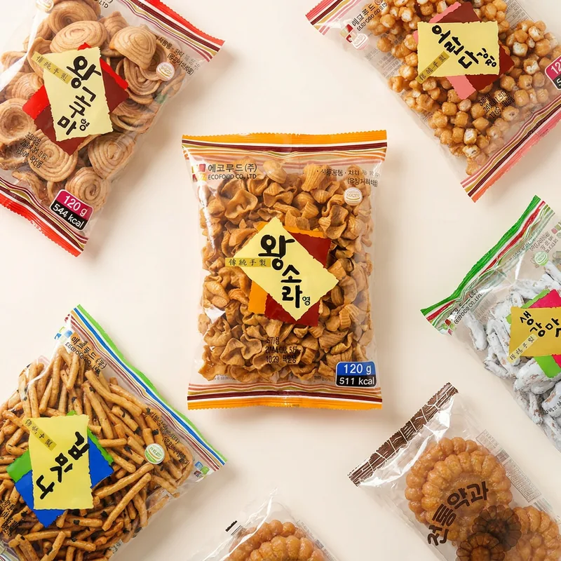 옛날과자 6종 풀세트, 690g, 6봉, 1개