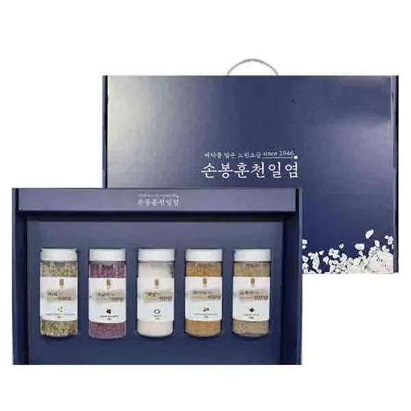 손봉훈 솔트 레인보우 소금 5종 선물세트A, 120g, 5개입, 1세트