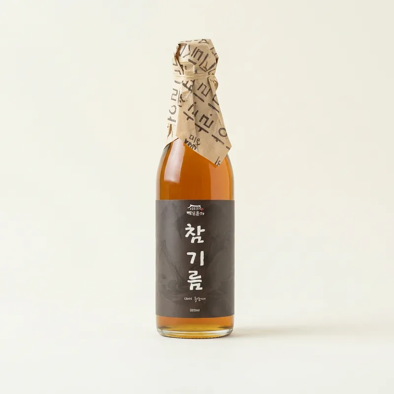 백년본가 통참깨 저온압착 옛날 방앗간 참기름, 350ml, 2개