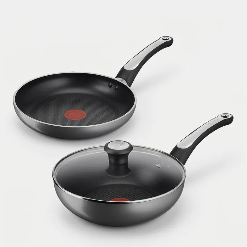 리퍼, 테팔 티타늄 1X 래디언트 3종, 프라이팬 24cm + 볶음팬 24cm + 유리뚜껑 24cm, 1세트