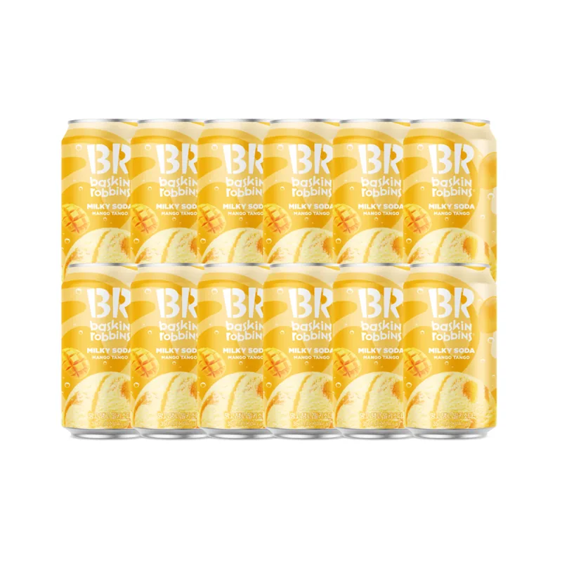 배스킨라빈스 망고탱고 밀키소다, 350ml, 12개